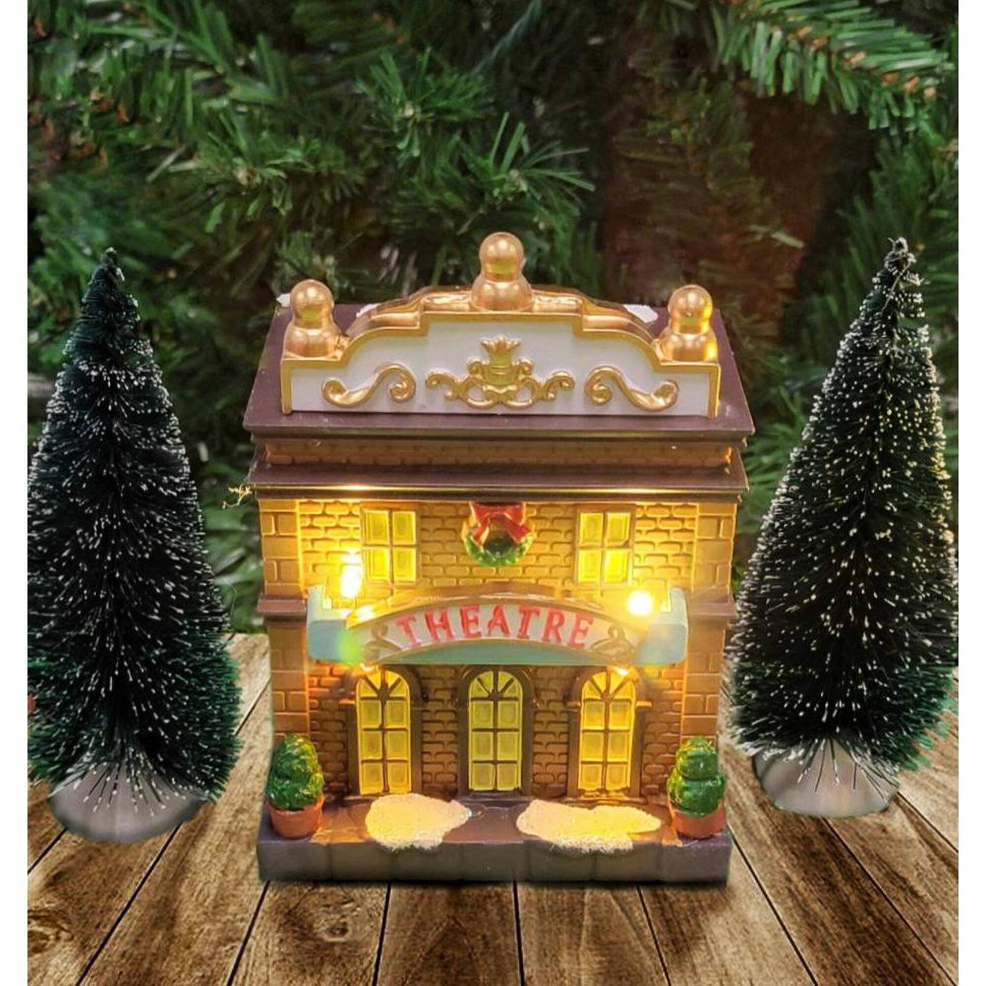 Wizardi Christmas Village Set with LED Lights